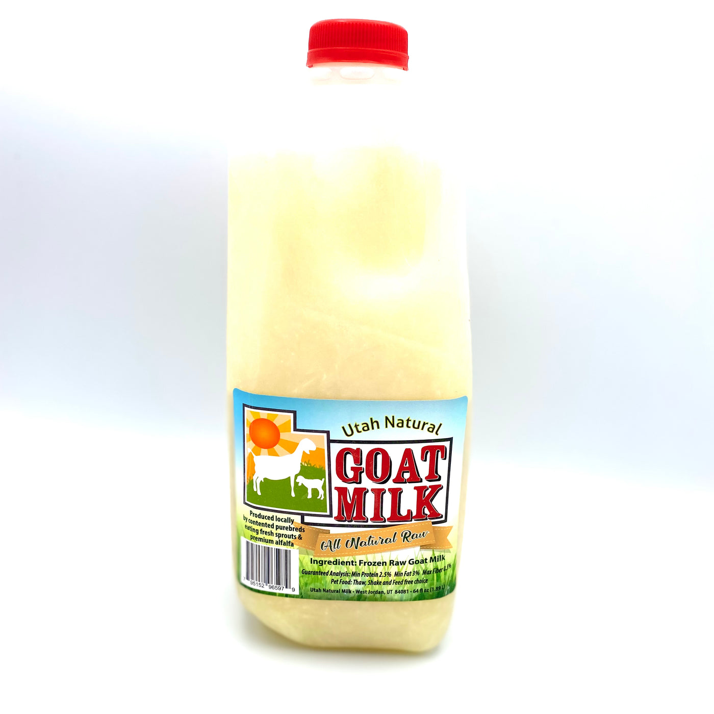 Utah Natural Goat Milk Half Gallon