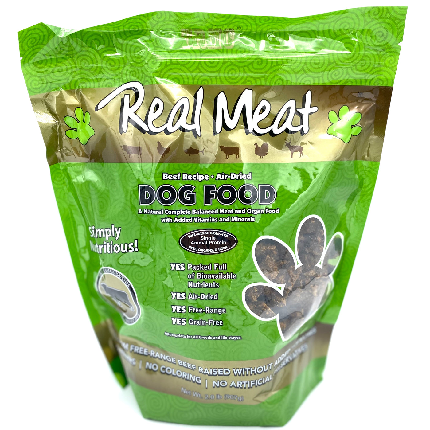 Real Meat Beef Recipe Dog Food 2lb