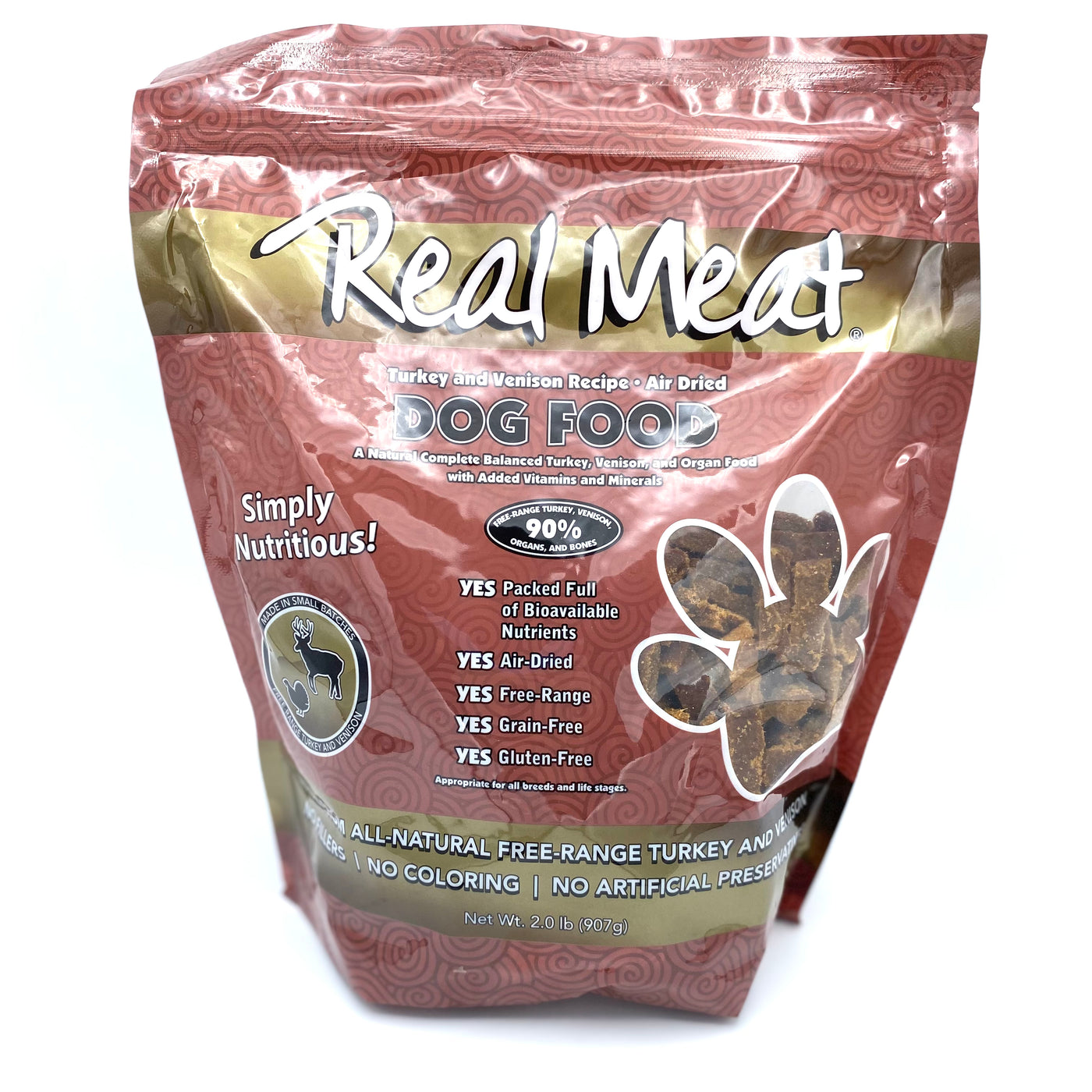 Real Meat Venison Turkey Recipe Dog Food 2lb