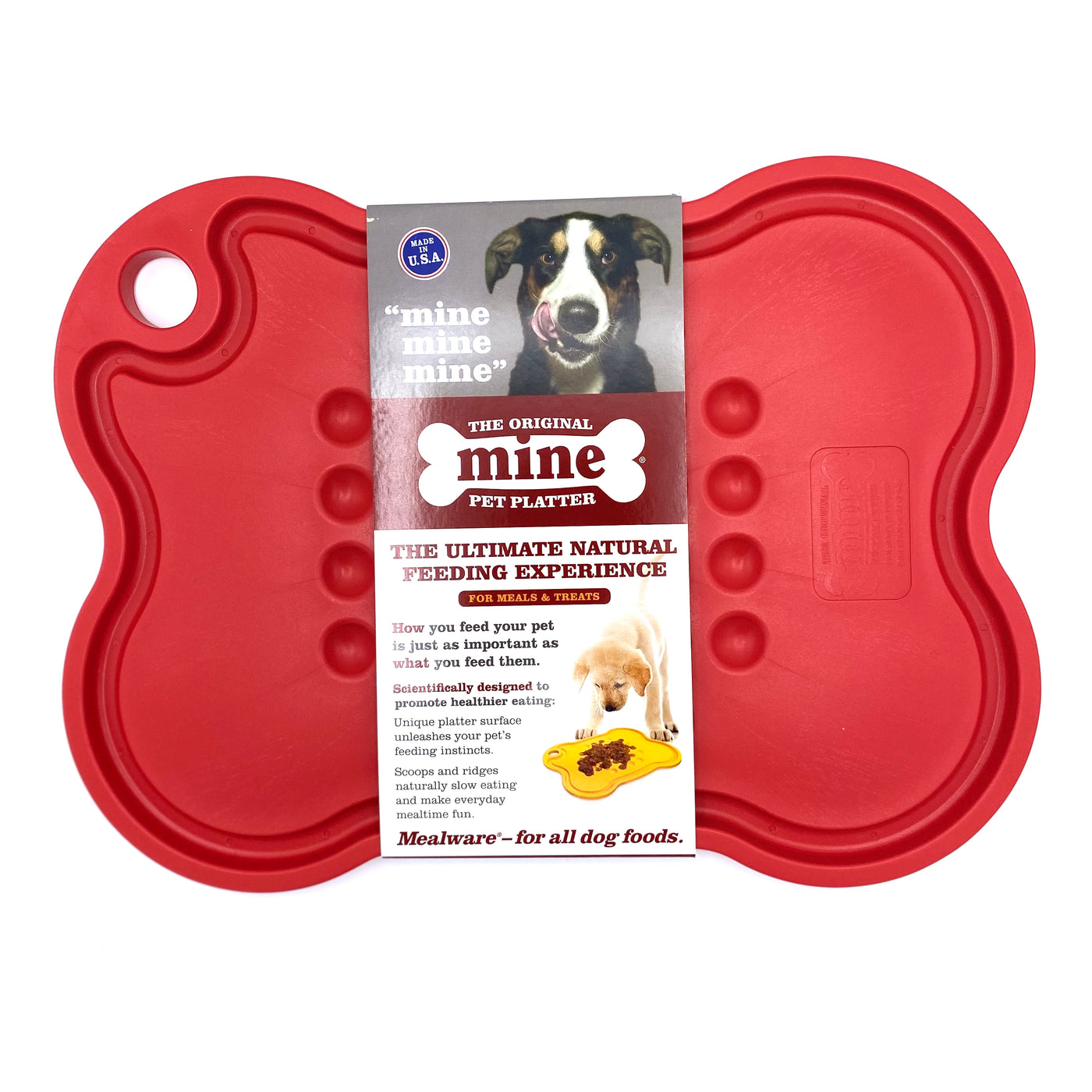 Mine Pet Platter SM Red