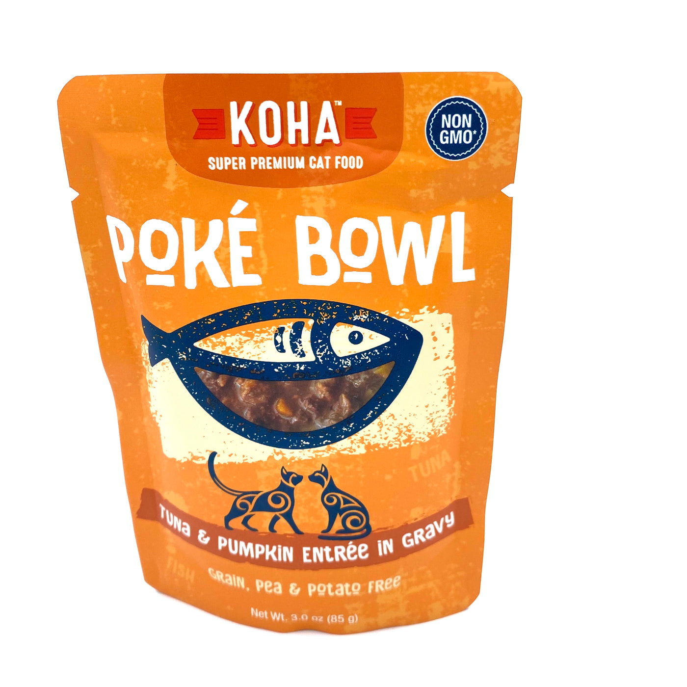 Koha Poké Bowl Tuna & Pumpkin Entrée in Gravy for Cats 3oz