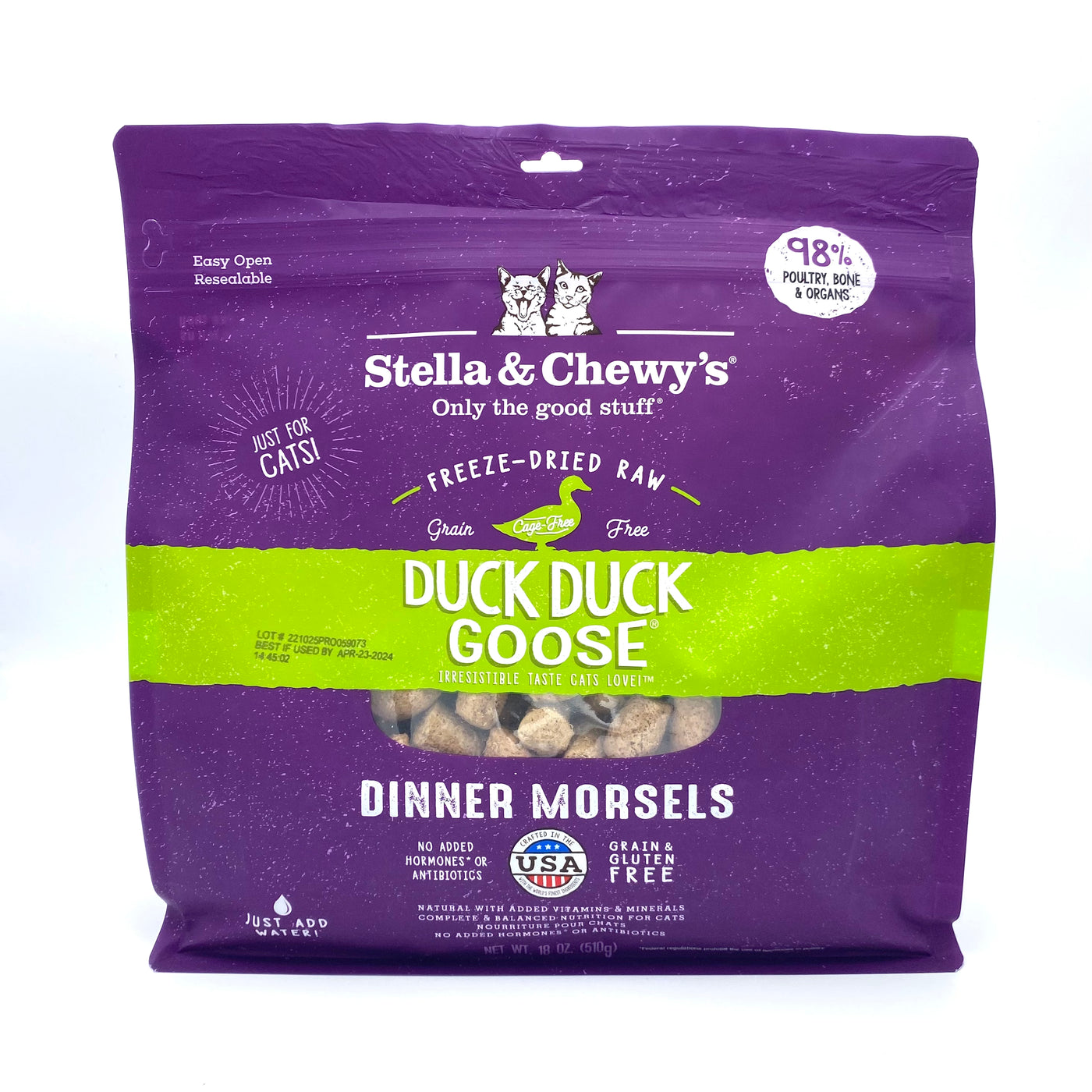 Stella & Chewy's Freeze Dried Duck Duck Morsel 18oz