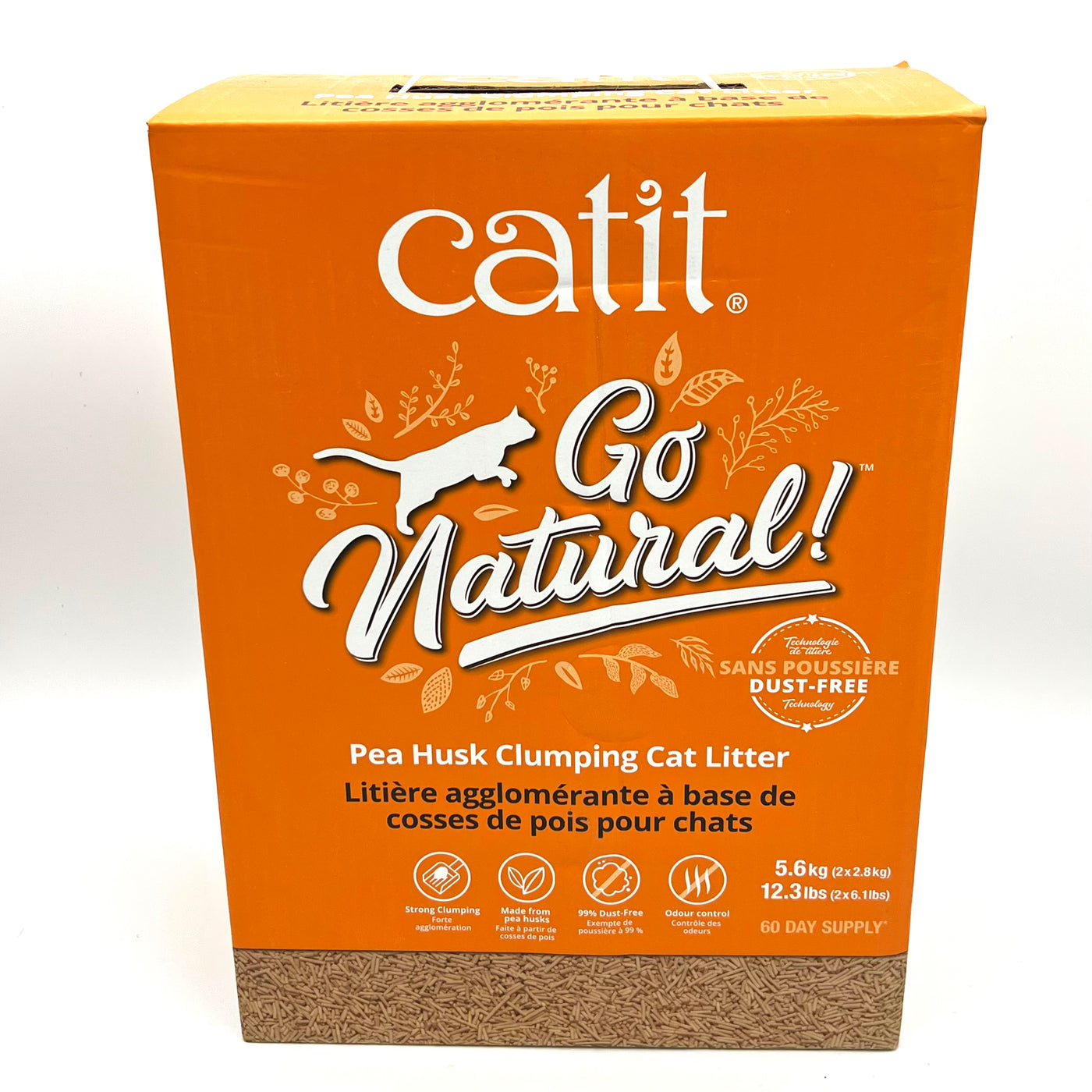 Catit Go Natural Pea Husk Clumping Cat Litter 12.3lb
