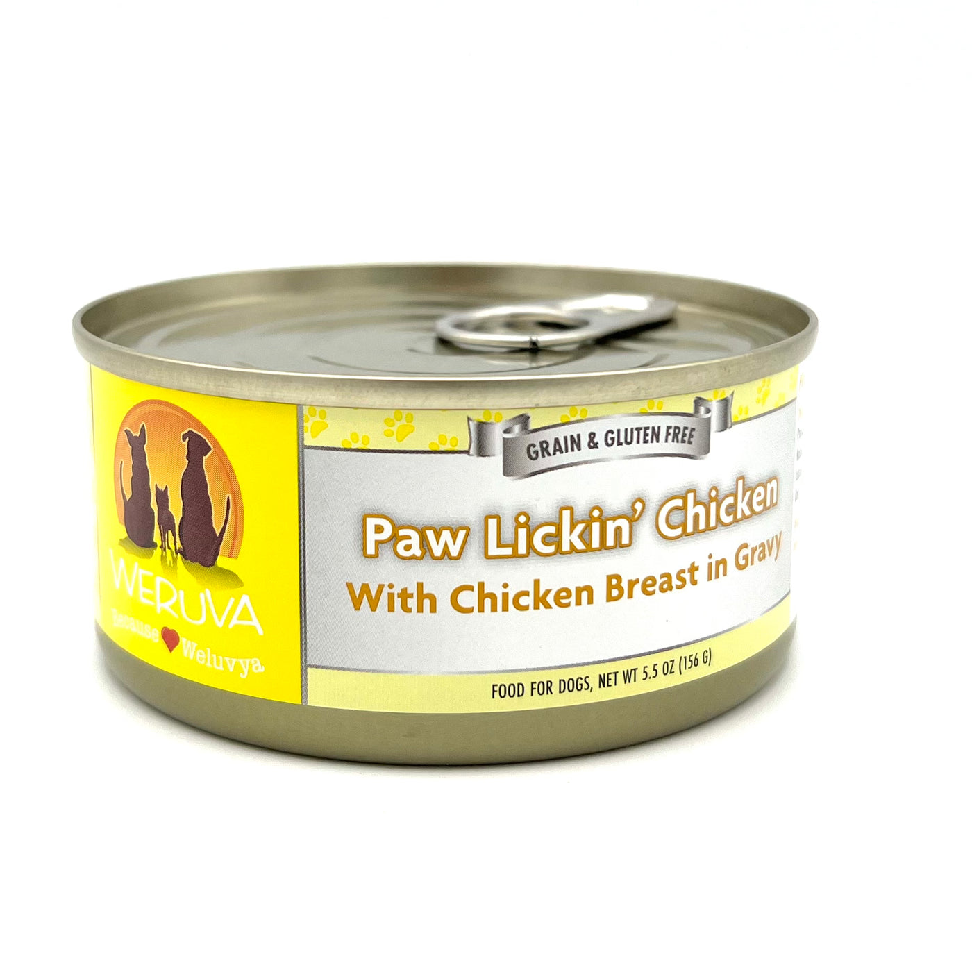 Weruva Paw Lickin' Chicken in Gravy Grain-Free Canned Dog Food 5.5 oz