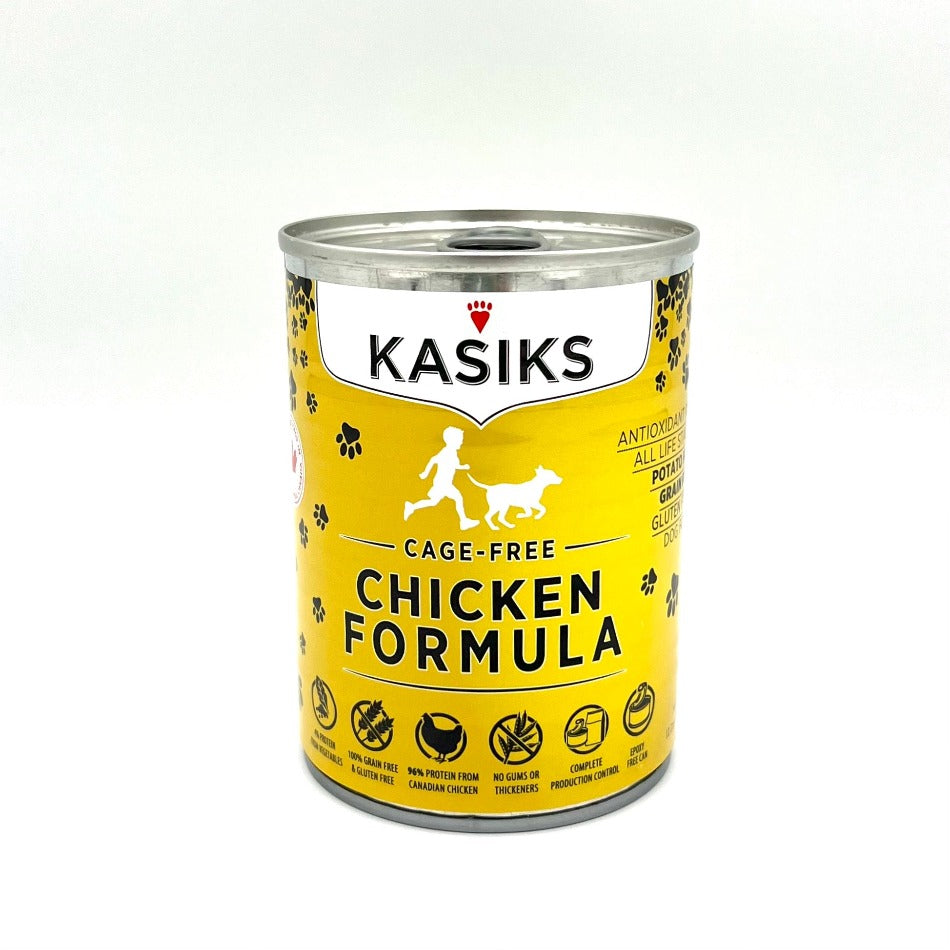 Kasiks Chicken Dog Food 12 oz can