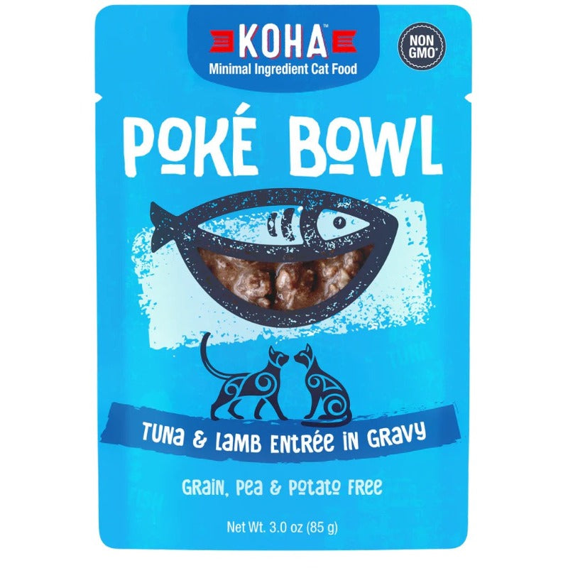 Koha Poké Bowl Tuna & Lamb Entrée in Gravy for Cats 3oz