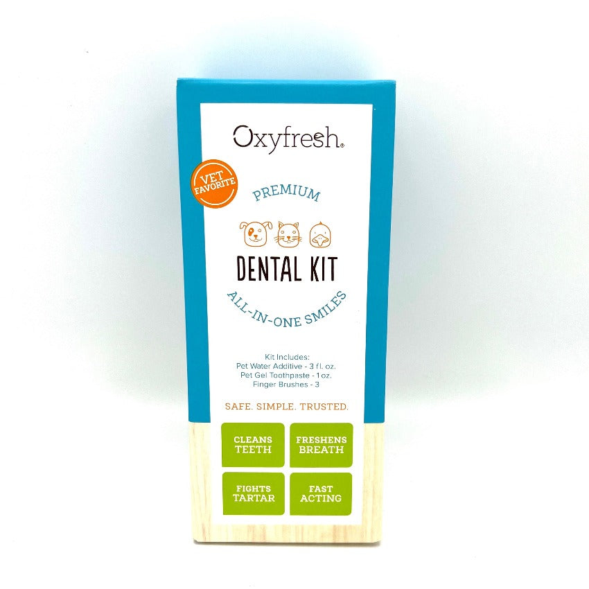 Oxyfresh pet dental kit package