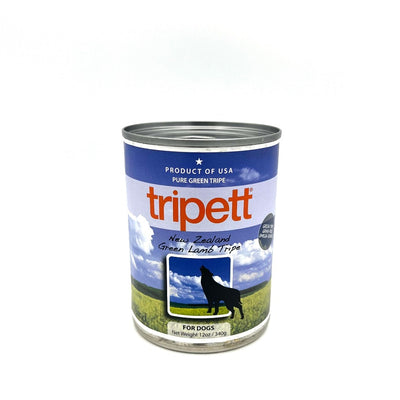 Tripett green lamb tripe canned dog food
