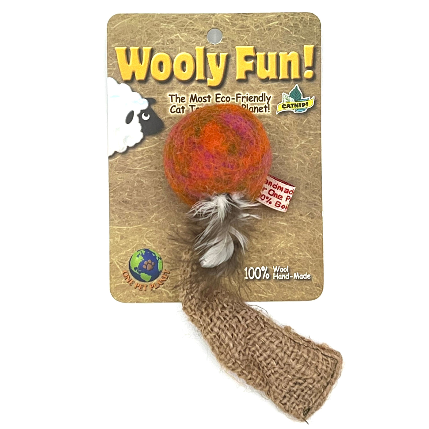 Wooly Fun Feather Ball with Tail