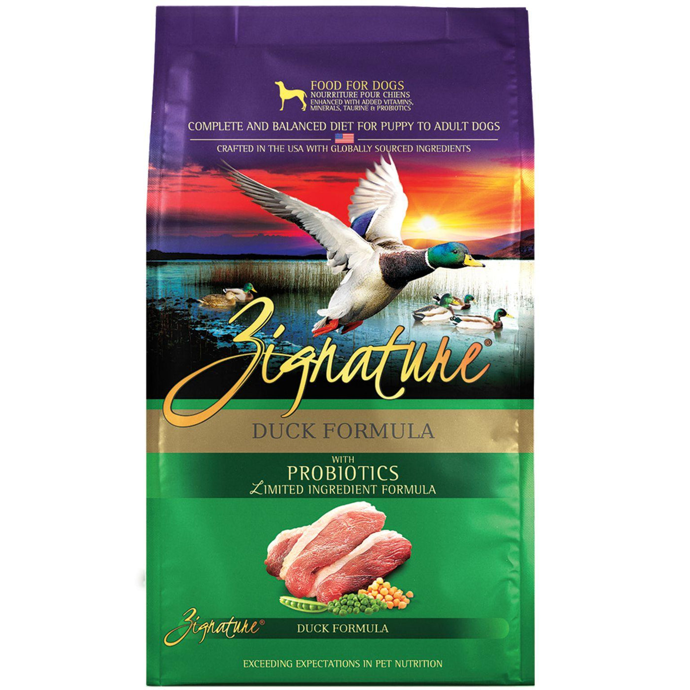 Zignature Duck Formula Dog Food 25lb