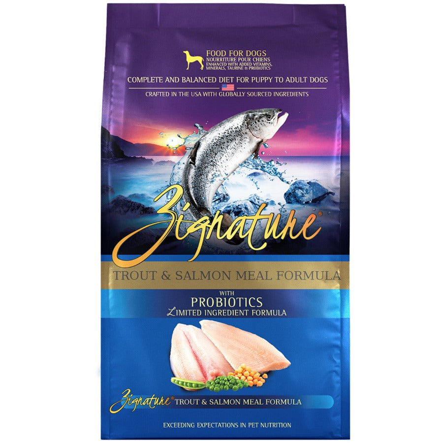 Zignature Trout & Salmon Meal Formula Dog Food 25lb