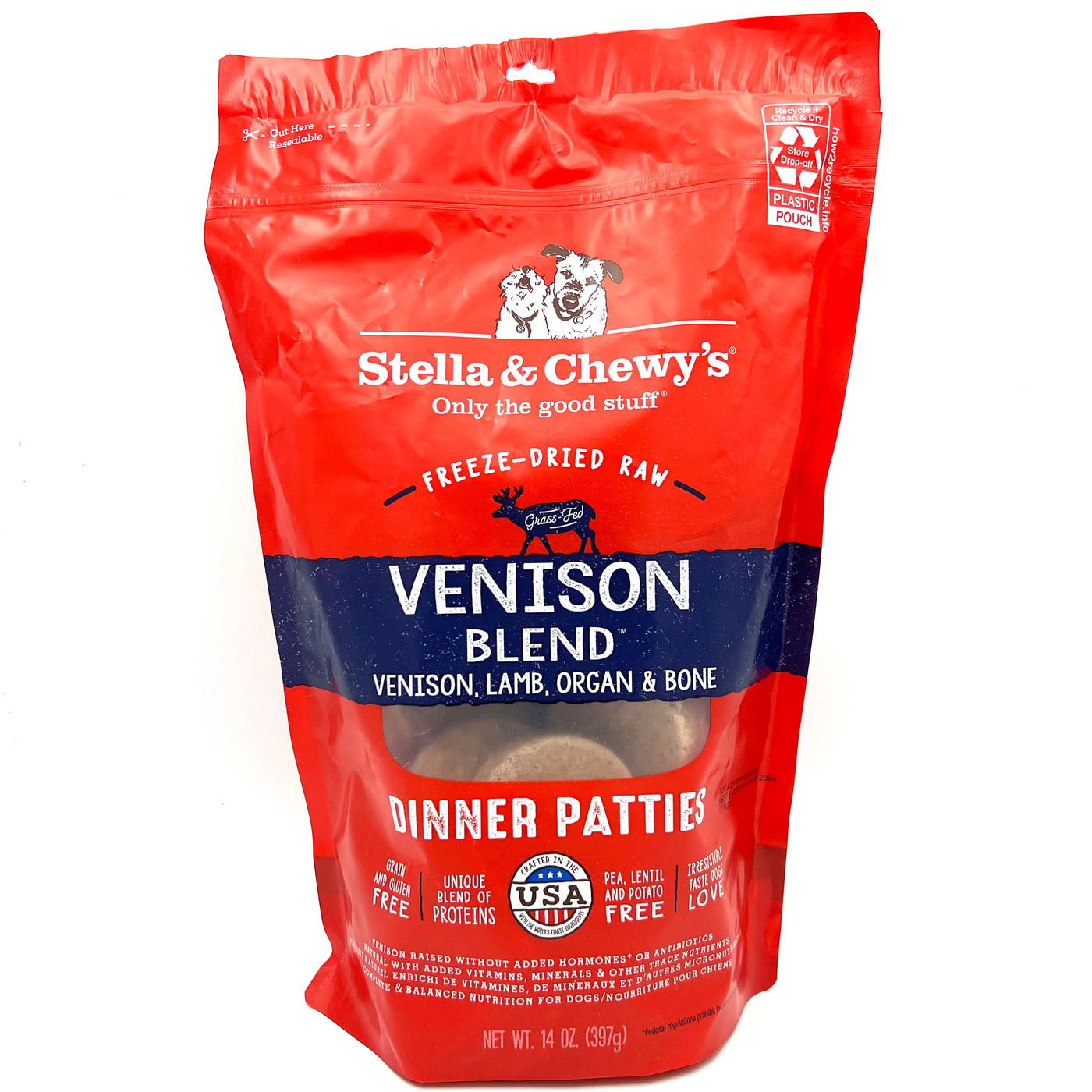 Stella & Chewy's Freeze Dried Venison Blend Dinner Patties  14 oz