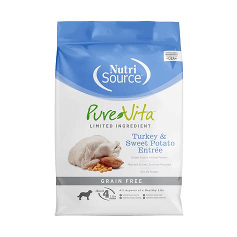 Pure Vita Turkey & Sweet Potato Dog Food 15 lb
