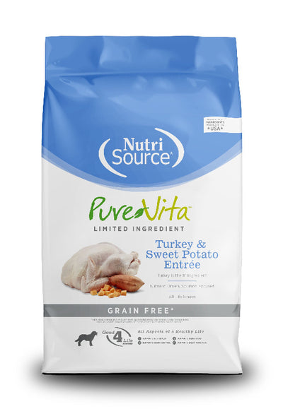 Pure Vita turkey and sweet potato dry dog food