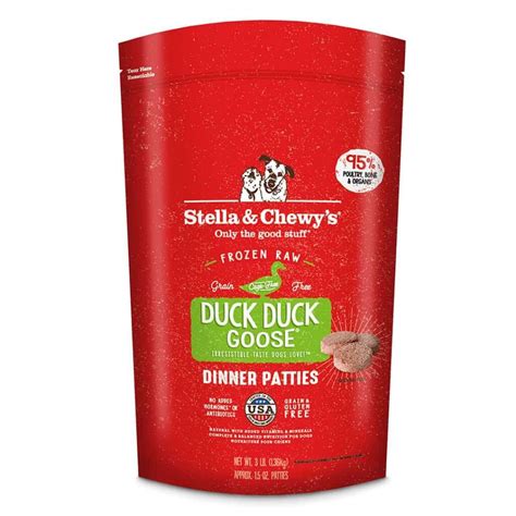 Stella & Chewy's Duck Duck Goose Frozen Patties 3 lb