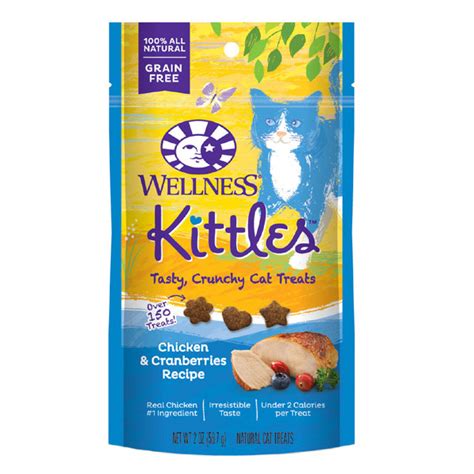 Wellness Kittles Crunchy Chicken & Cranberry Cat Treats 2-oz