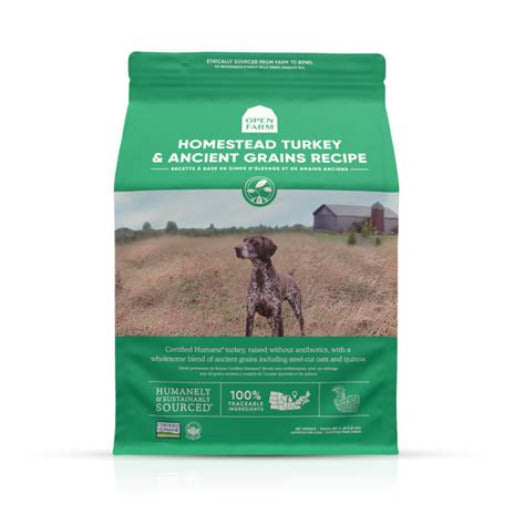 Open Farm Homestead Turkey & Ancient Grains Recipe Dry Dog Food 4lb
