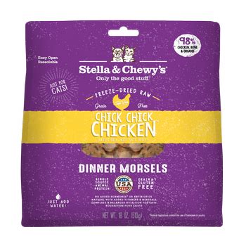 Stella & Chewy's Freeze Dried Chicken Morsels for Cats 18oz