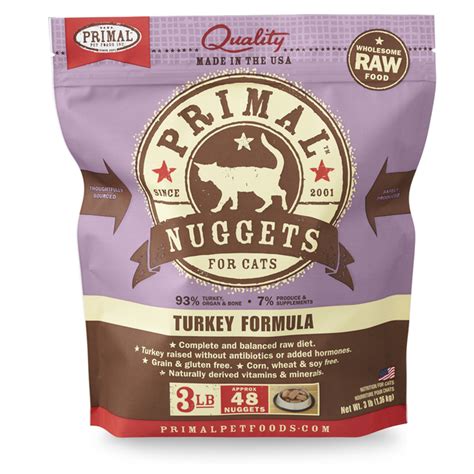 Primal Turkey Nuggets Cat 3 lb