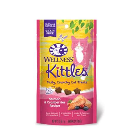 Wellness Kittles Crunchy Salmon & Cranberry Cat Treats 2oz