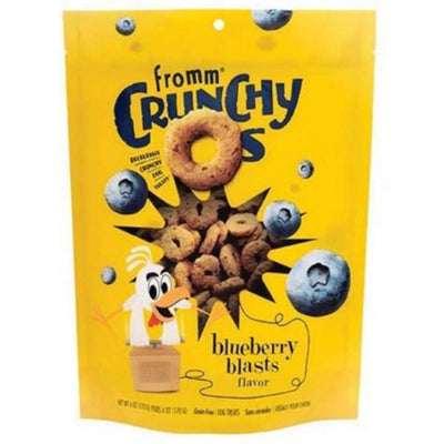 Crunchy Blueberry Blasts flavor yellow bag