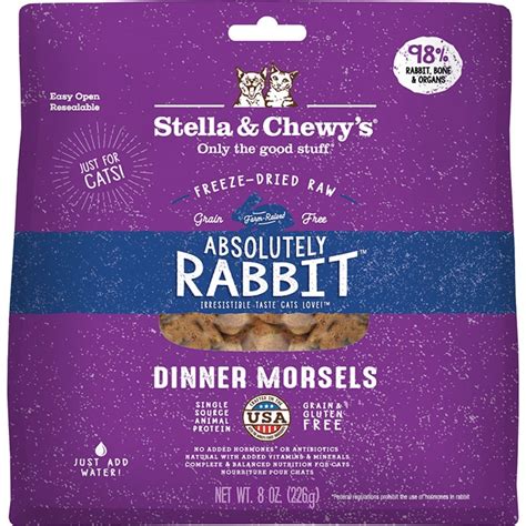 Stella & Chewy's Freeze Dried Rabbit Dinner Morsels for Cats 8oz